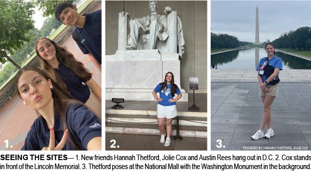 Image of 3 students from United's service territory in DC