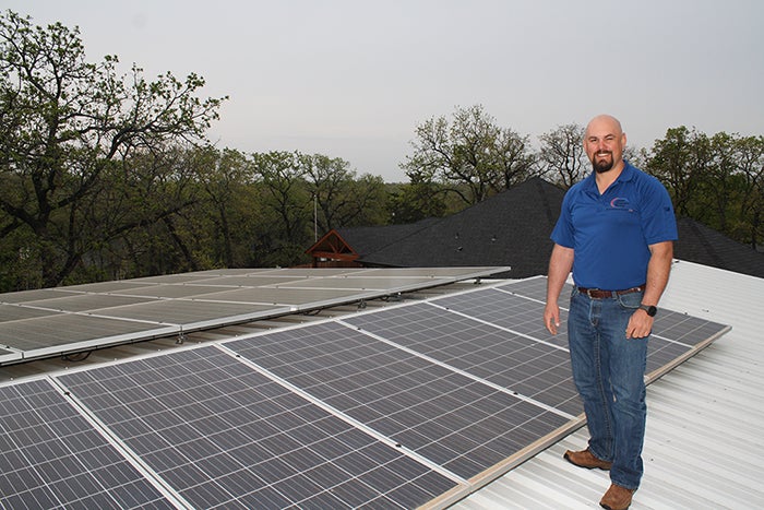 Rooftop solar array