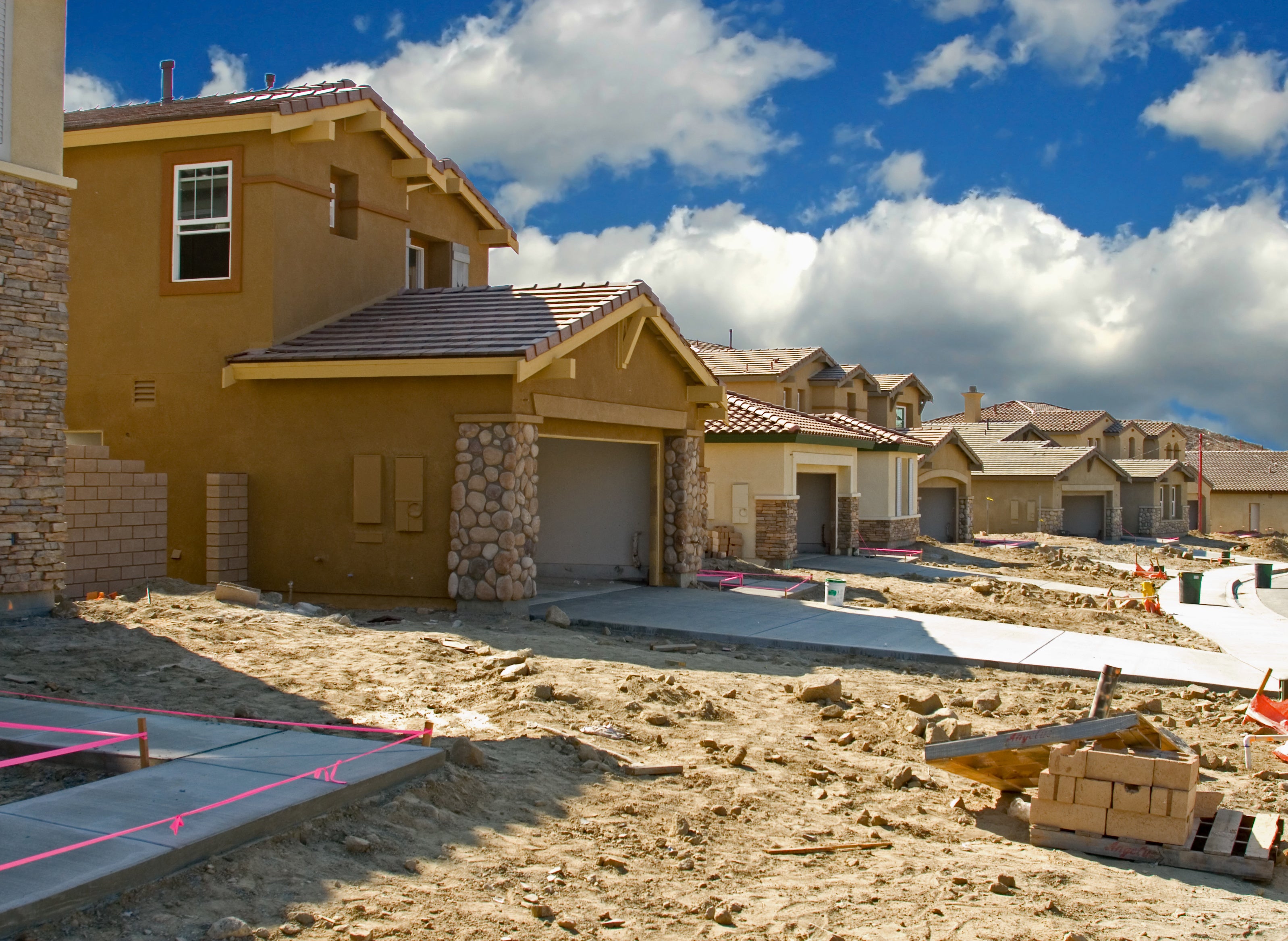 New homes going up