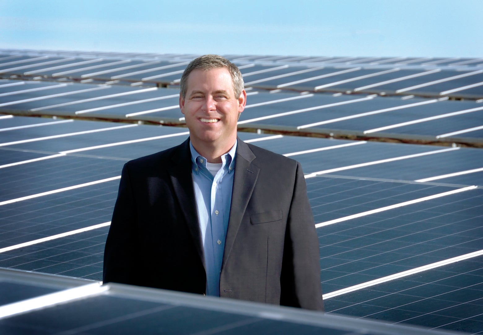 Cameron Smallwood at United's Community Solar site