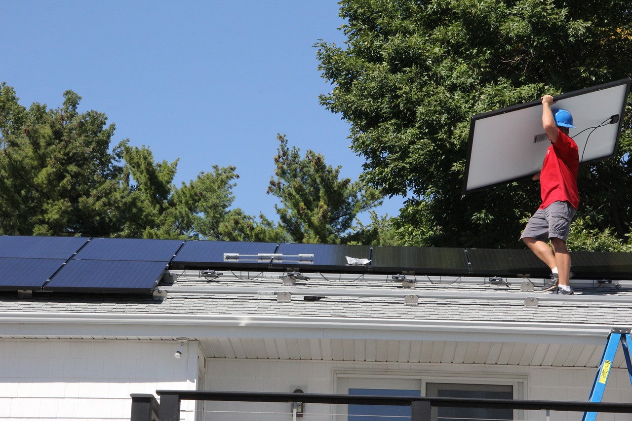 Installing solar panels