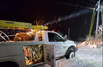 Truck in the snow